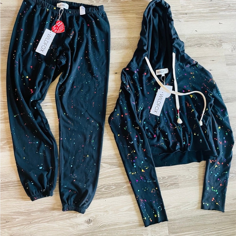 Wild fox sweat suit joggers and hoodie